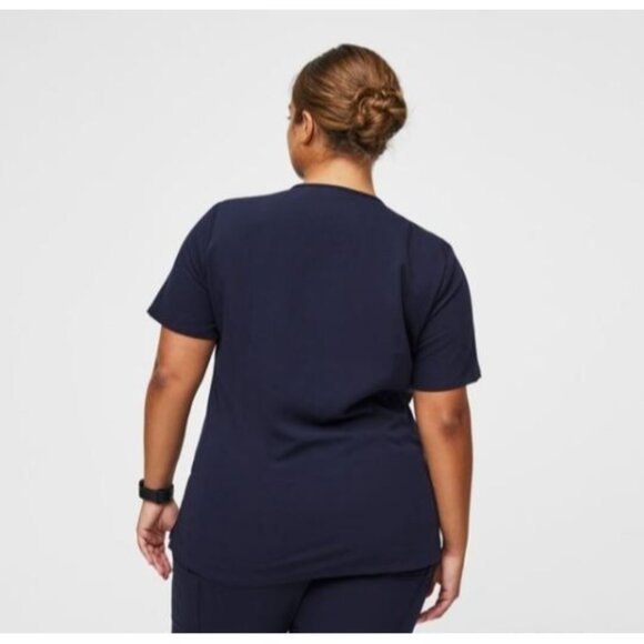 NWT Figs Women's Navy Blue Catarina One Pocket Medical Scrub Size XL 1707 - Picture 5 of 14